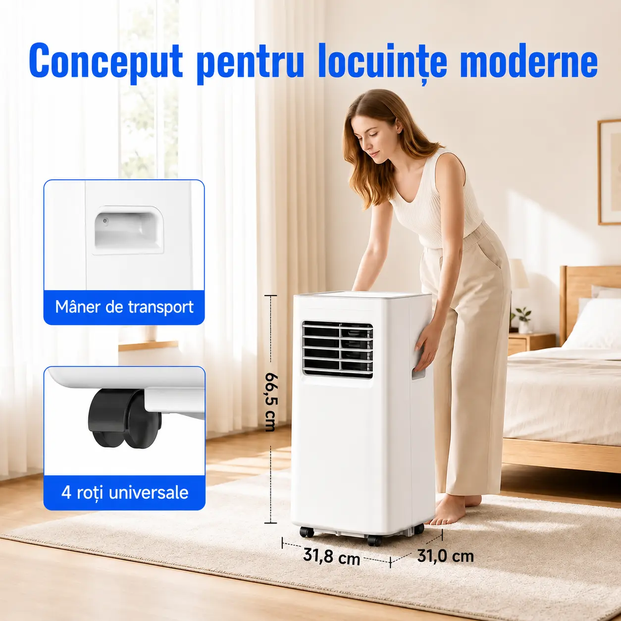 Aer condiționat portabil cu flux dublu turbo — imaginea 6